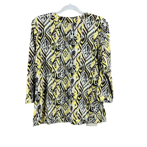 Rafaella Women's Yellow & Black Casual Blouse - Picture 2 of 7